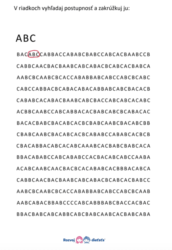 PDF - Vyhľadávanie postupnosti v riadkoch - ABC/abc - Image 4