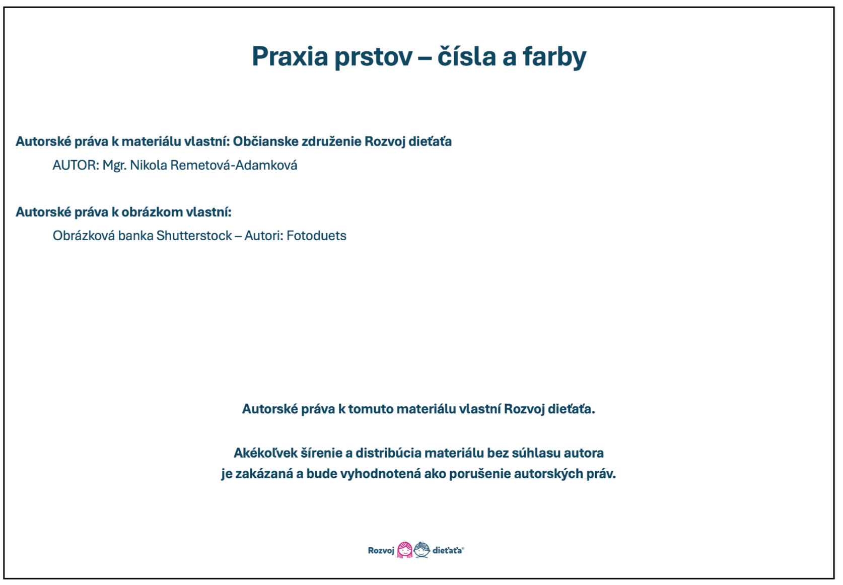 PDF - Praxia prstov - čísla a farby – Obrázok 4