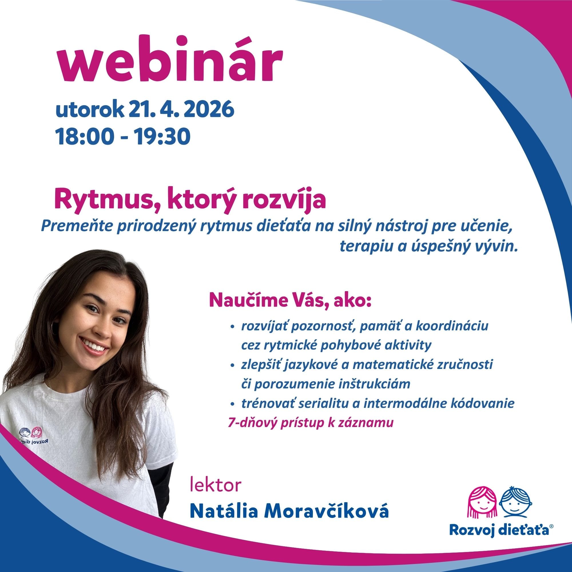 Webinár - Rytmus, ktorý rozvíja