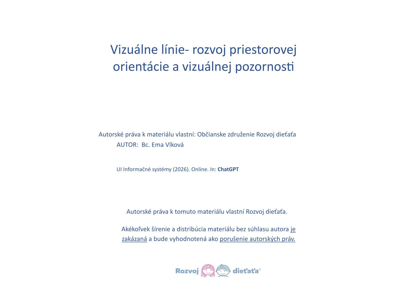 PDF - Vizuálne línie - rozvoj priestorovej orientácie a vizuálnej pozornosti – Obrázok 2