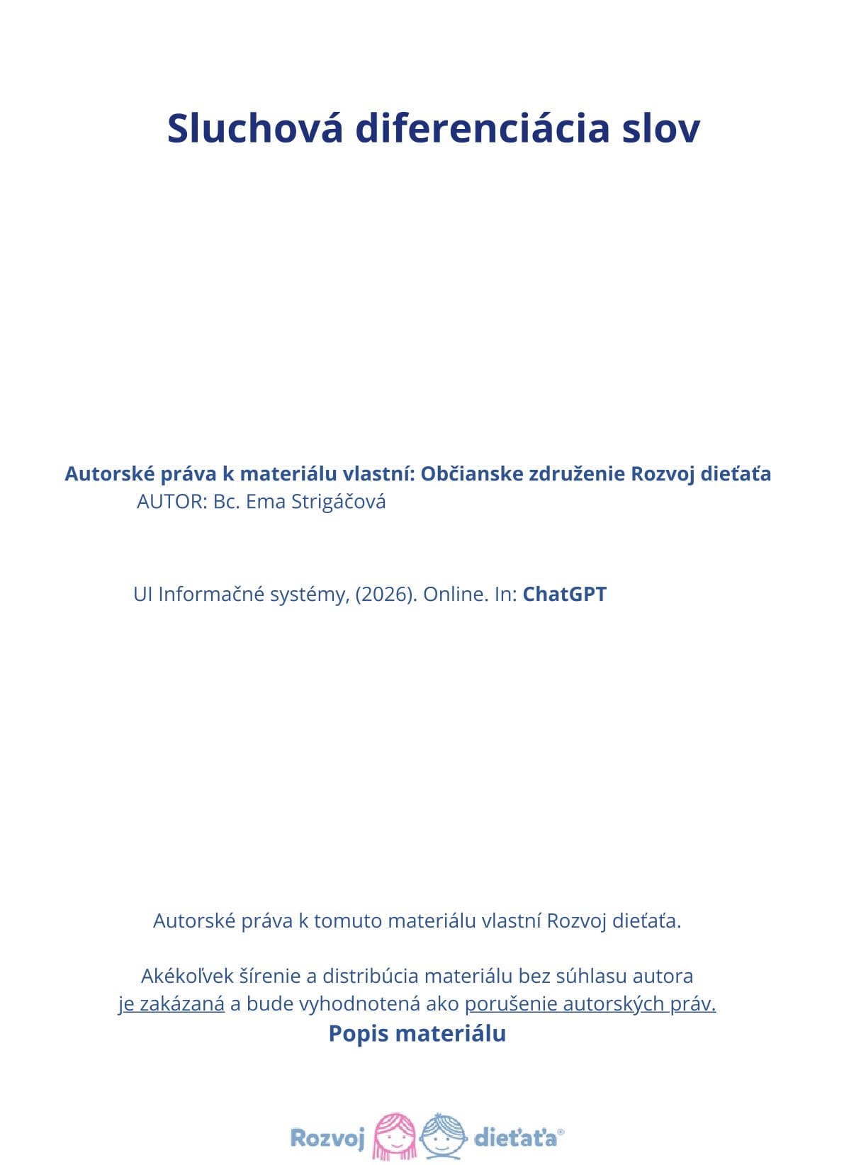 PDF - Sluchová diferenciácia slov – Obrázok 2