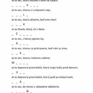 PDF - NÁJDI A NAPÍŠ SPRÁVNE SLOVO