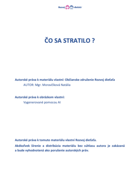 PDF - Čo sa stratilo